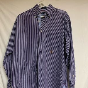 Vintage Tommy Hilfiger w/crest Button Up LS Size S